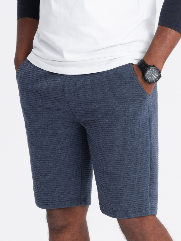 Ombre Clothing Muška pletena trenirka Otomanska - tamnoplava V1 OM-SRSK-0150 Ombre odjeća