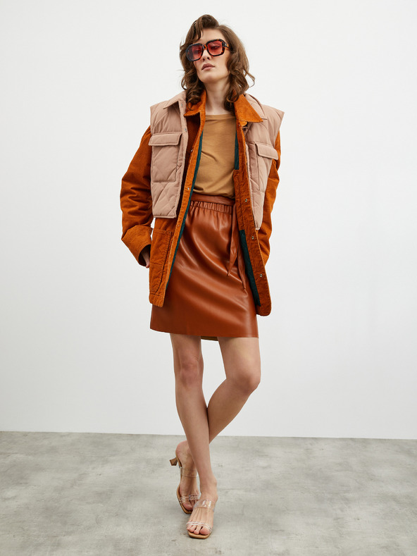 ZOOT.lab Bež ženska široka base majica s tričetvrt rukavima ZOOT.lab Leticia