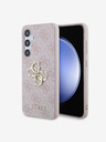 Guess Guess PU 4G Metal Logo Stražnji poklopac za Samsung Galaxy S24 Pink