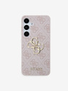 Guess Guess PU 4G Metal Logo Stražnji poklopac za Samsung Galaxy S24 Pink