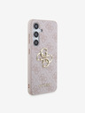 Guess Guess PU 4G Metal Logo Stražnji poklopac za Samsung Galaxy S24 Pink