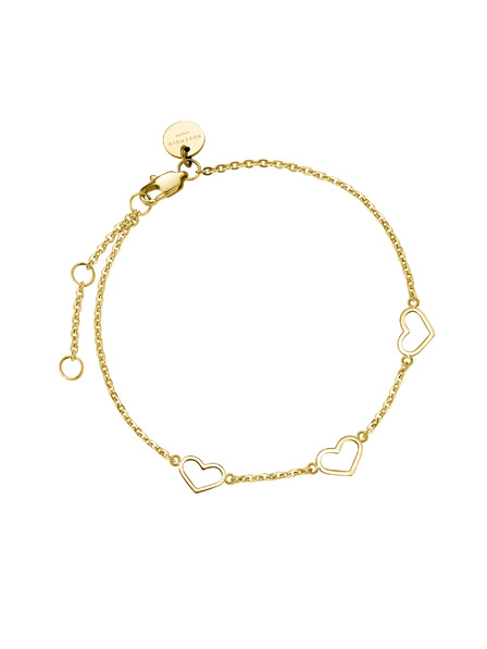 Rosefield Rosefield zlatni narukvica Triple Heart JBTHG-J537
