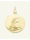 Rosefield Rosefield privjesak zlatne boje Zodiac Coin Vodenjak