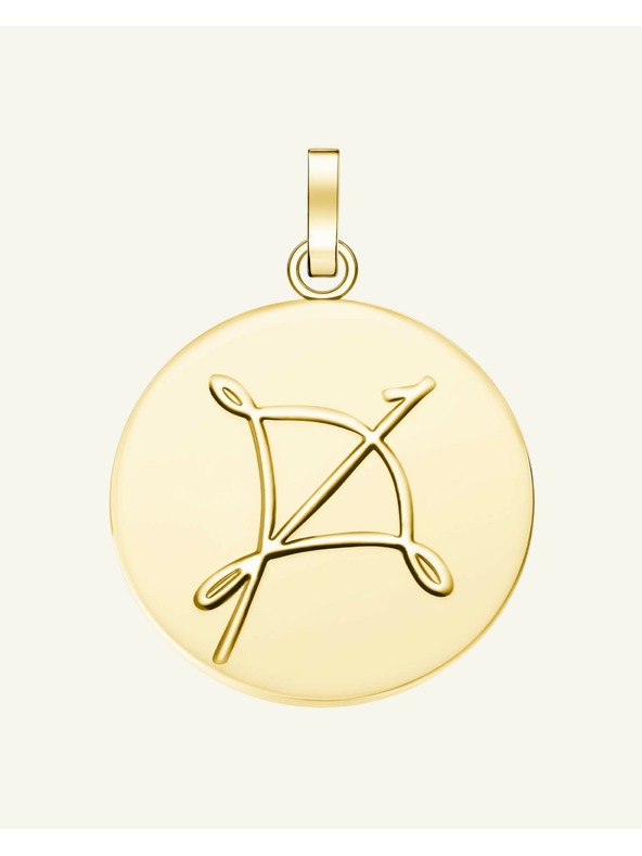 Rosefield Rosefield privjesak zlatne boje Zodiac Coin Strijelac