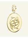 Rosefield Rosefield privjesak zlatne boje Zodiac Coin Ribe