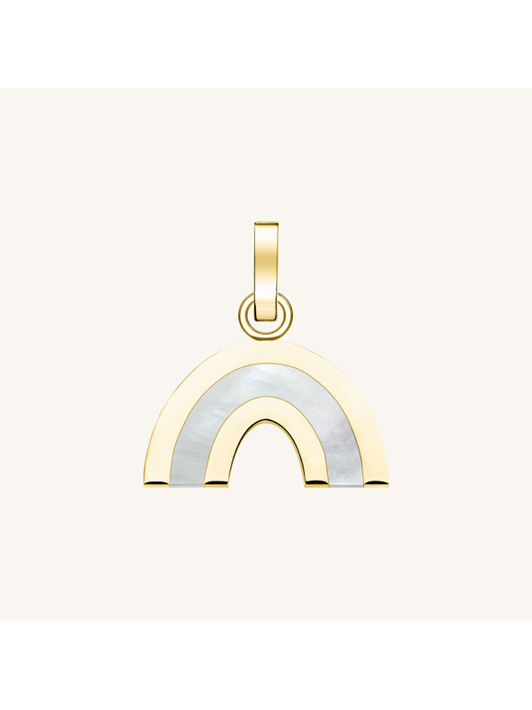 Rosefield Rosefield privjesak zlatne boje Lucky Symbol Rainbow