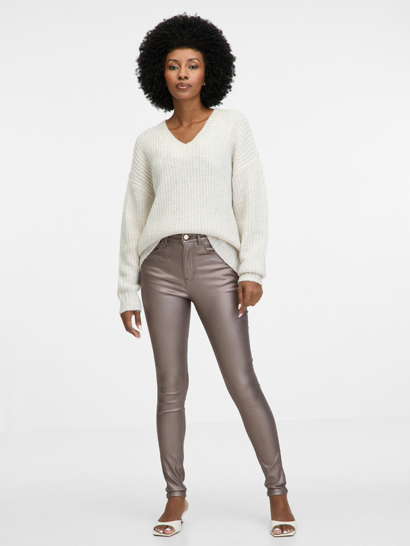 Orsay Bež ženske uske traperice ORSAY