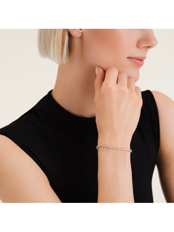 Rosefield Rosefield ženska Tennis pozlaćena narukvica JBTWG-J1035