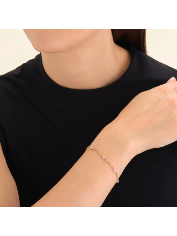 Rosefield Ženska pozlaćena narukvica Rosefield JBPSG-J813