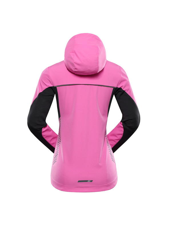ALPINE PRO Ženska softshell jakna s DWR tretmanom ALPINE PRO KERAKA neon roza