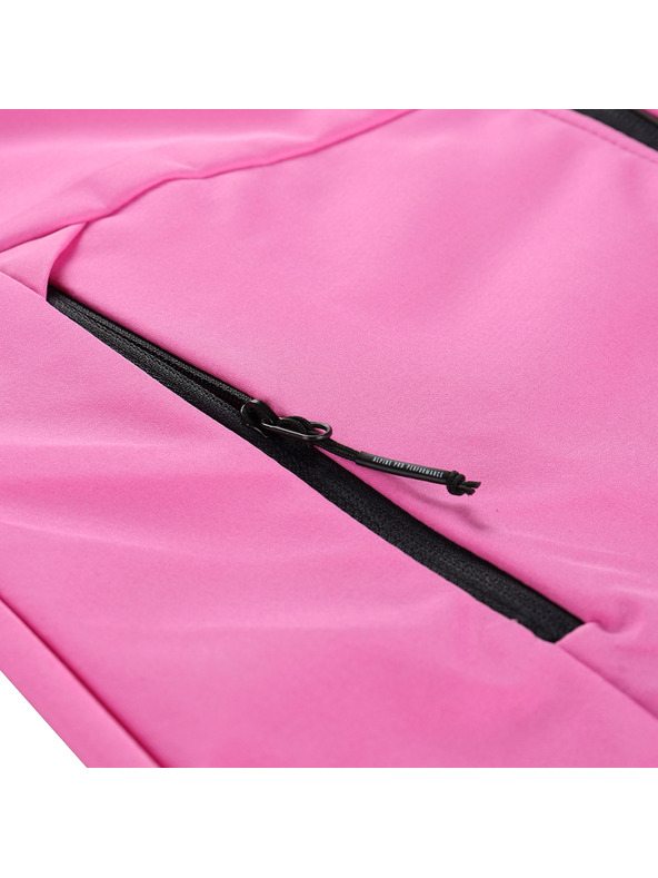 ALPINE PRO Ženska softshell jakna s DWR tretmanom ALPINE PRO KERAKA neon roza