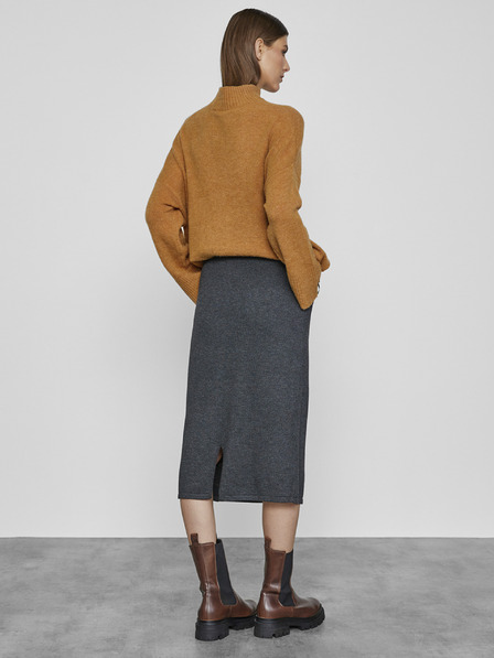 ZOOT.lab Siva ženska pletena midi suknja METROOPOLIS by ZOOT.lab Barny