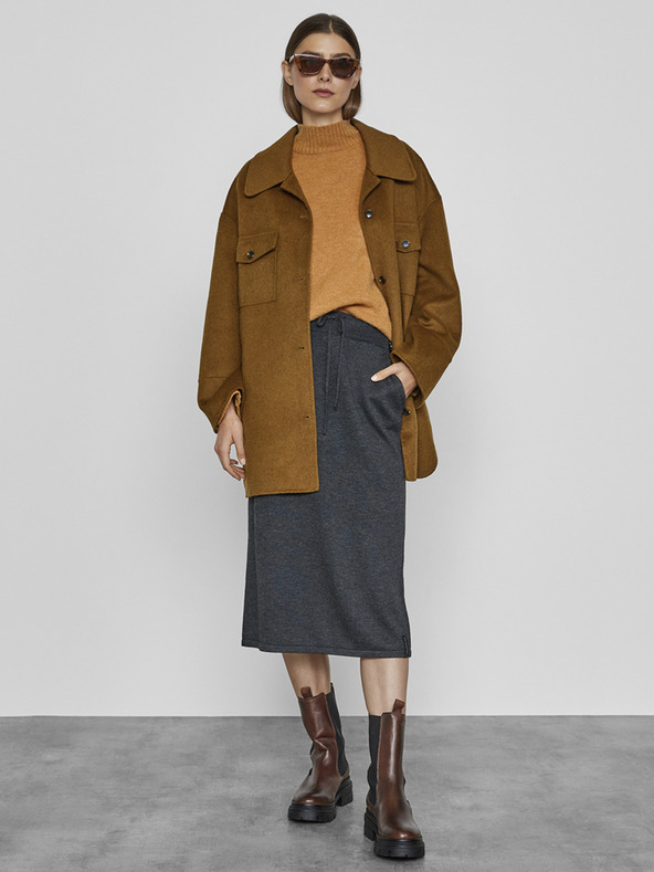 ZOOT.lab Siva ženska pletena midi suknja METROOPOLIS by ZOOT.lab Barny