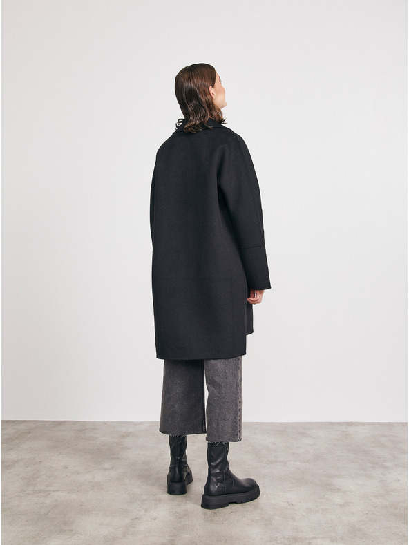 ZOOT.lab Crni ženski kaput sa mješavinom vune METROOPOLIS by ZOOT.lab Kandis