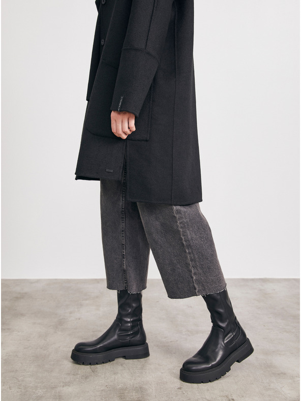 ZOOT.lab Crni ženski kaput sa mješavinom vune METROOPOLIS by ZOOT.lab Kandis