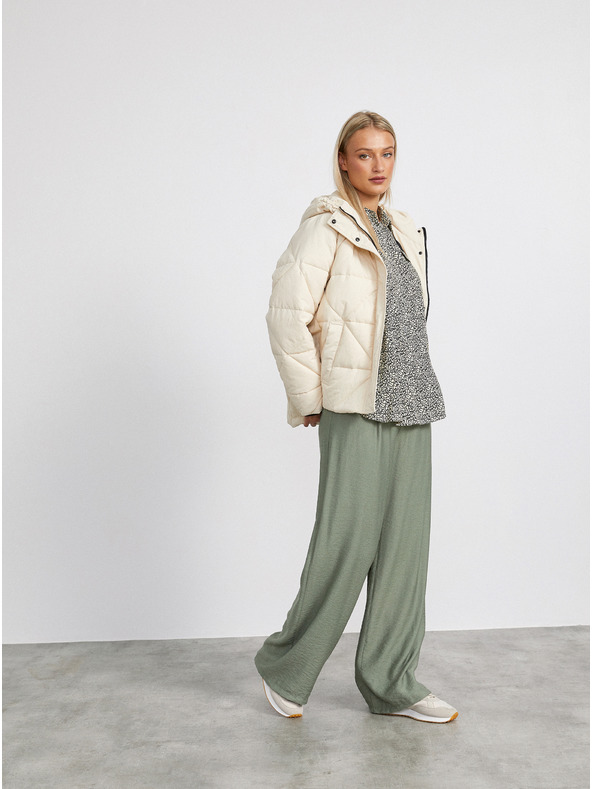 ZOOT.lab Crna i krem ​​ženska široka košulja s uzorkom METROOPOLIS by ZOOT.lab Ingrid