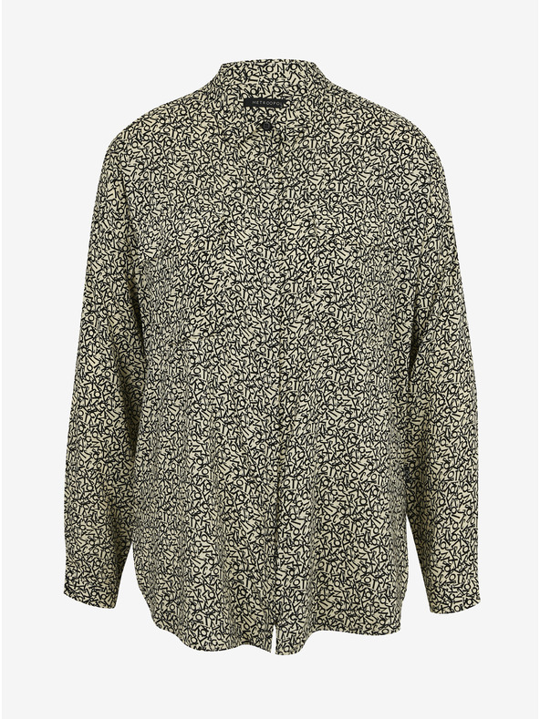 ZOOT.lab Crna i krem ​​ženska široka košulja s uzorkom METROOPOLIS by ZOOT.lab Ingrid