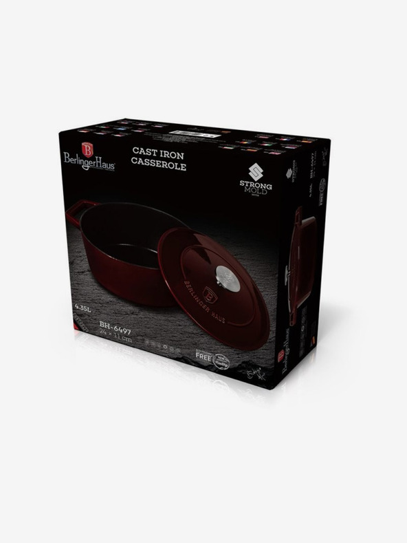 Berlingerhaus Lijevani pekač s poklopcem 24 cm Burgundy Line BERLINGERHAUS