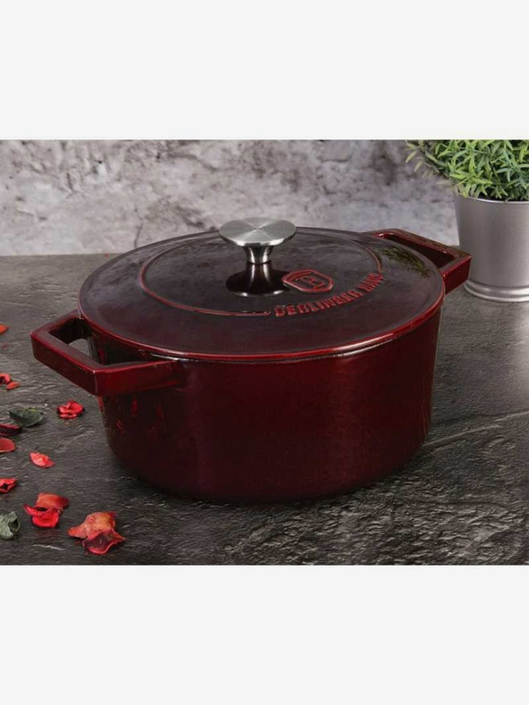 Berlingerhaus Lijevani pekač s poklopcem 24 cm Burgundy Line BERLINGERHAUS