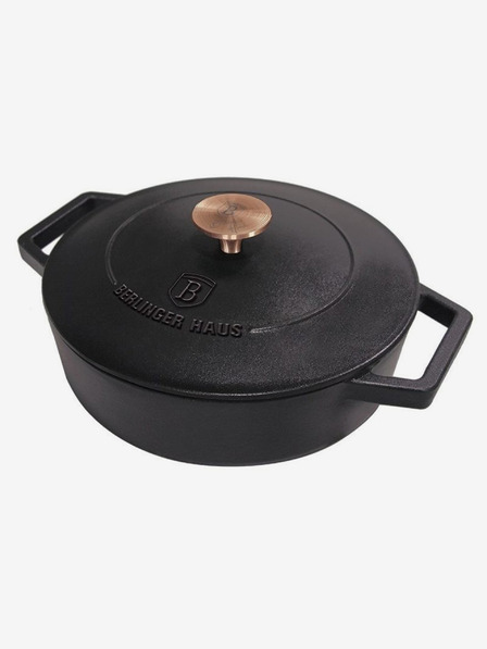 Berlingerhaus Pekač od lijevanog željeza s poklopcem 26 cm BERLINGERHAUS Black Rose Collection