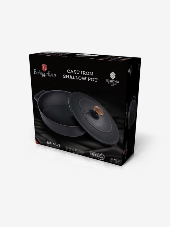 Berlingerhaus Pekač od lijevanog željeza s poklopcem 26 cm BERLINGERHAUS Black Rose Collection