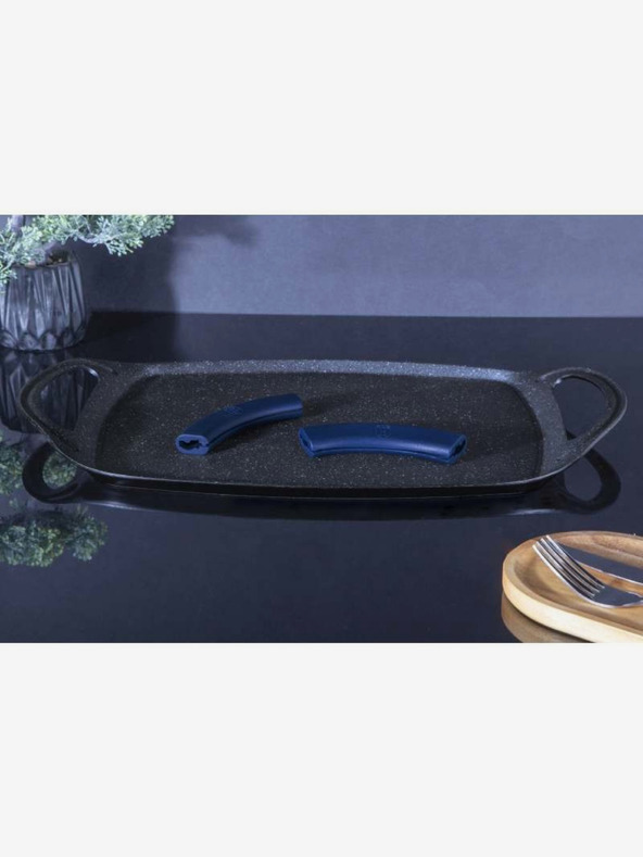 Berlingerhaus Grill ploča s mramornom površinom 47 cm BERLINGERHAUS Metallic Line Aquamarine Edition