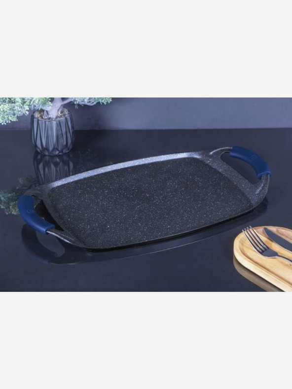 Berlingerhaus Grill ploča s mramornom površinom 47 cm BERLINGERHAUS Metallic Line Aquamarine Edition