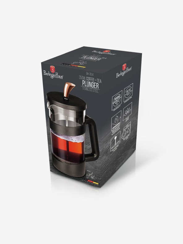 Berlingerhaus Posuda za čaj i kavu French Press 350 ml Black Rose Collection BERLINGERHAUS