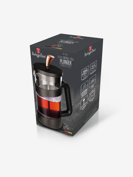 Berlingerhaus Posuda za čaj i kavu French Press 600 ml Black Rose Collection BERLINGERHAUS