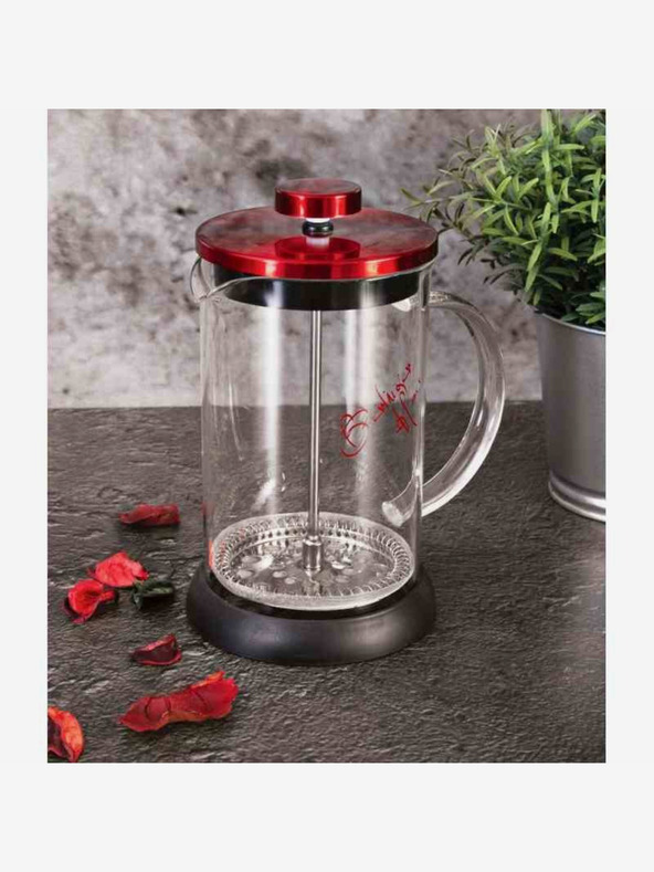 Berlingerhaus Posuda za čaj i kavu French Press 600 ml Burgundy Metallic Line BERLINGERHAUS