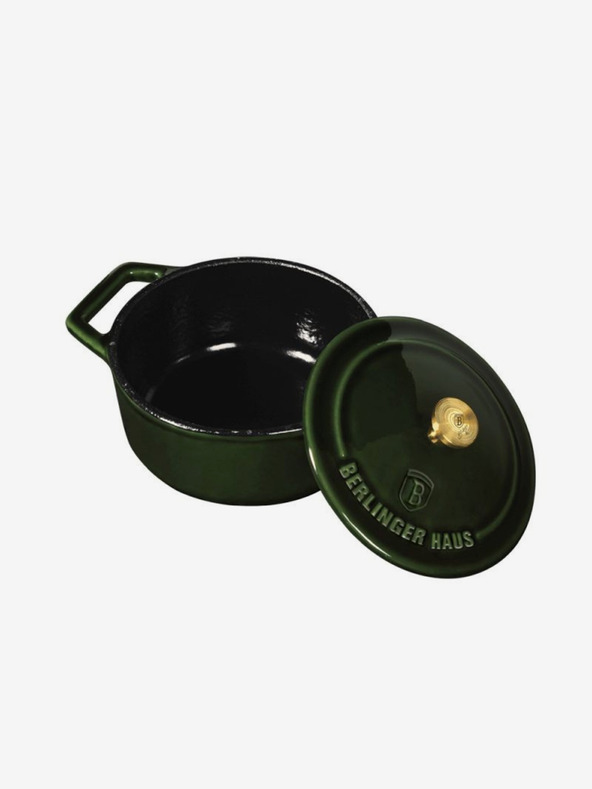 Berlingerhaus Lijevani pekač s poklopcem 10 cm BERLINGERHAUS Emerald kolekcija