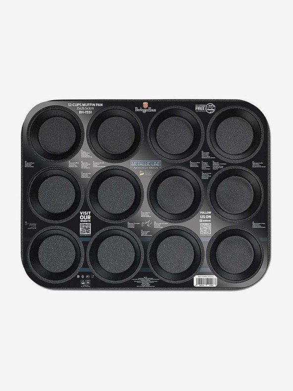 Berlingerhaus Kalup za muffine s titanskom površinom BERLINGERHAUS Aquamarine Metallic Line (12 kom)