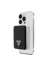 Guess Guess PU Grained Triangle Logo MagSafe Powerbank 5000mAh crna