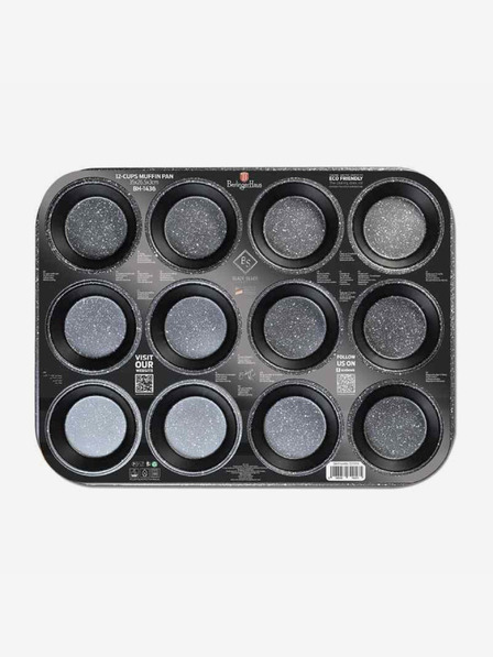 Berlingerhaus Neljepljivi kalup za muffine BERLINGERHAUS Black Rose Collection (12 kom)