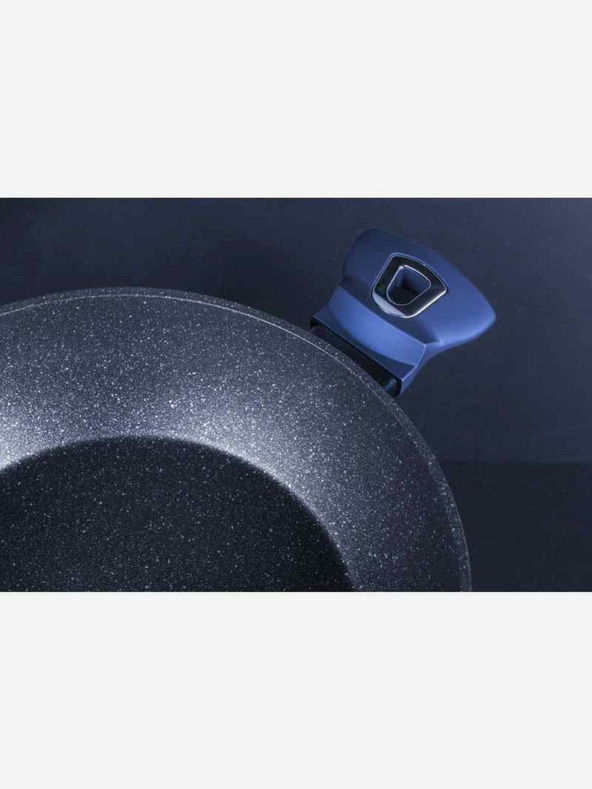 Berlingerhaus Okrugli pekač s mramornim premazom i poklopcem 28 cm BERLINGERHAUS Metallic Line Aquamarine Edition