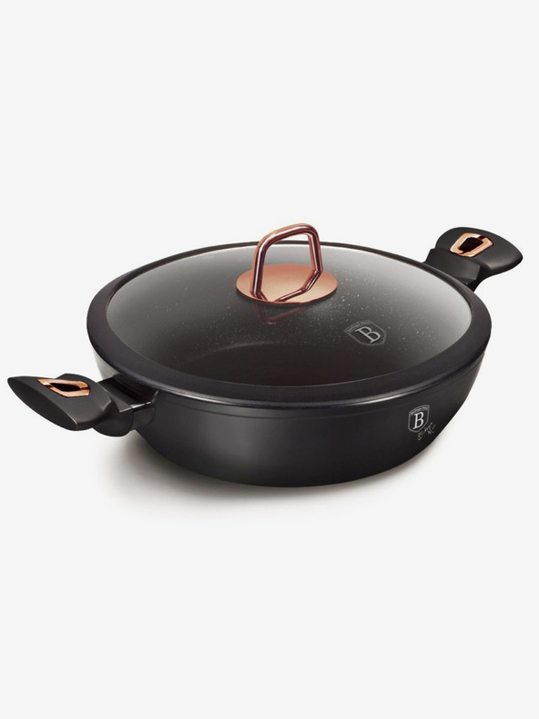 Berlingerhaus Pekač s poklopcem s mramornom površinom 28 cm Black Rose Collection BERLINGERHAUS