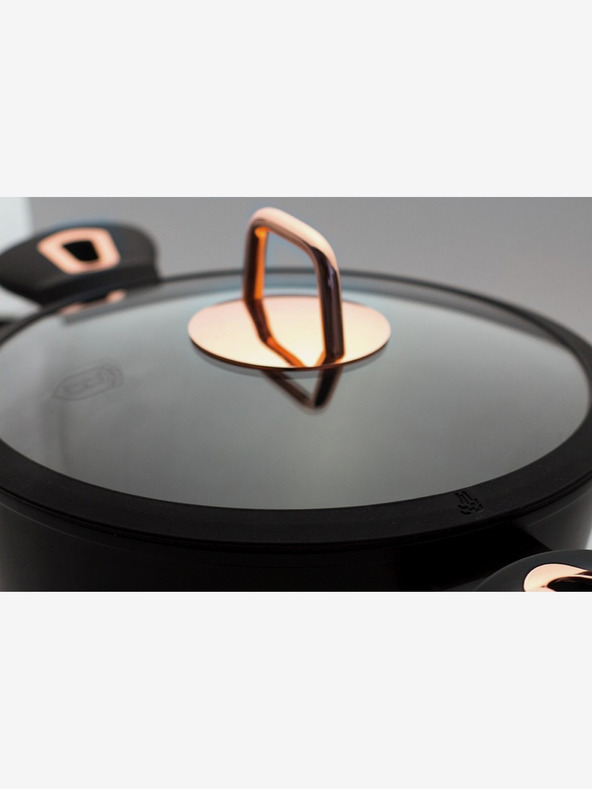 Berlingerhaus Pekač s poklopcem s mramornom površinom 28 cm Black Rose Collection BERLINGERHAUS