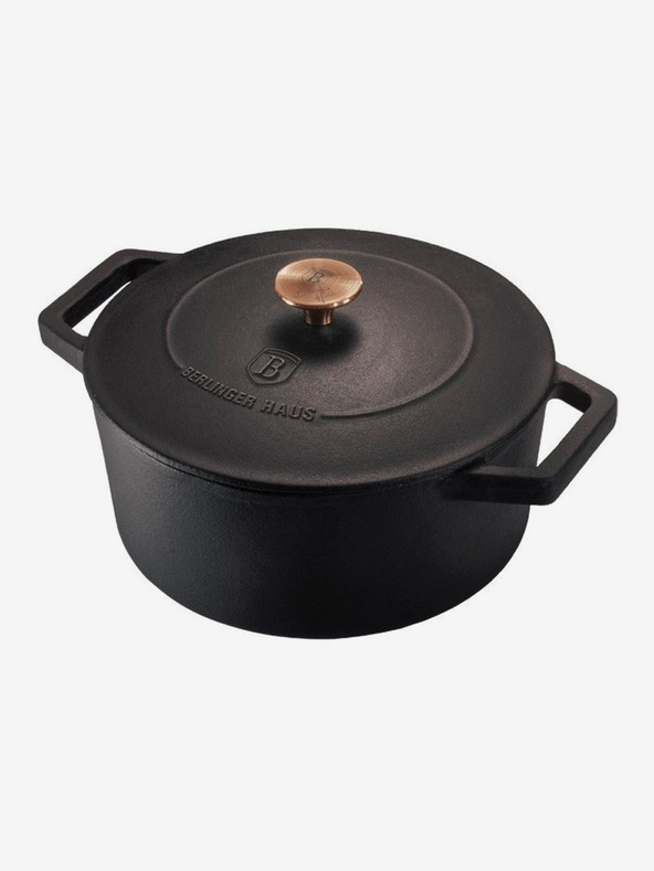 Berlingerhaus Pekač od lijevanog željeza s poklopcem 24 cm BERLINGERHAUS Black Rose Collection