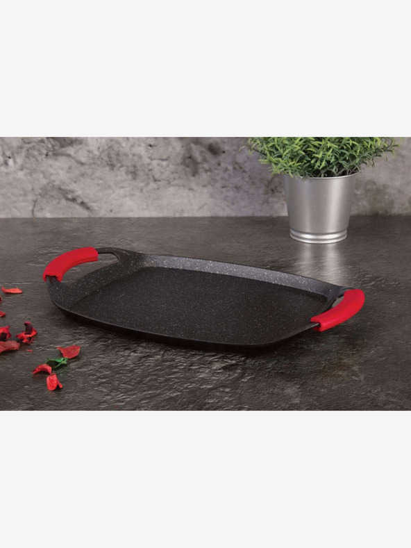 Berlingerhaus Ploča za roštilj s mramornom površinom Burgundy Metallic Line 36 cm BERLINGERHAUS