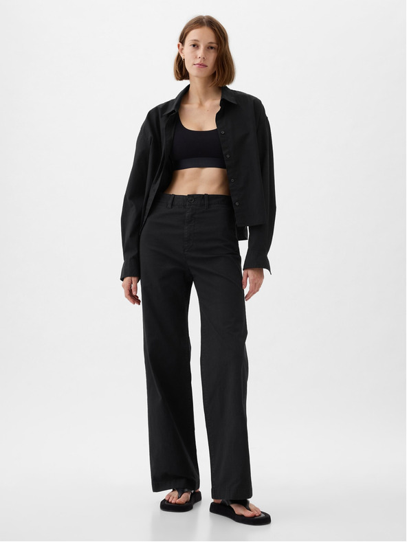 GAP Khaki Wide hlače GAP