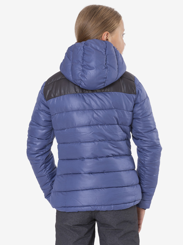 Sam 73 Crno-plava prošivena zimska jakna za djevojčice s kapuljačom SAM 73 Eloise