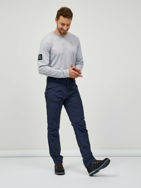 Sam 73 Tamno plave muške hlače s remenom SAM 73 Ikanto