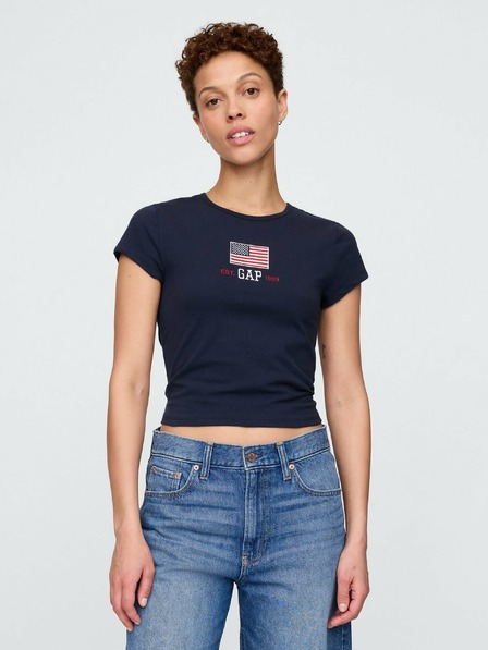 GAP Crop majica Americana GAP