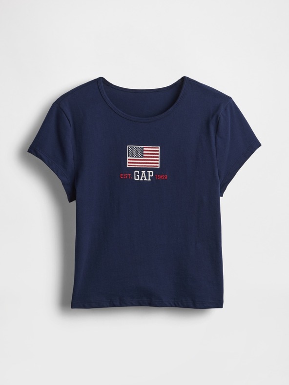GAP Crop majica Americana GAP