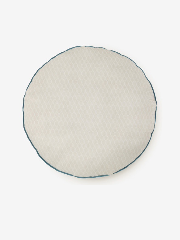 HIP Promjer 55 cm - Plavo krem ​​dvostrani jastuk s motivom HIP Camunda