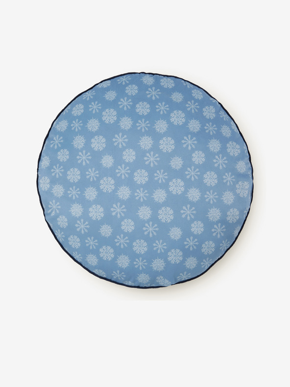 HIP Promjer 55 cm - Plavi dvostrani jastuk s motivom HIP Phalini