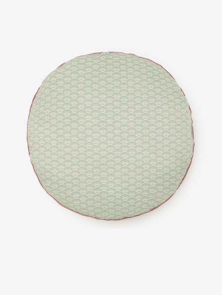 HIP Promjer 55 cm - Rozo-zeleni dvostrani jastuk s motivom HIP Romini