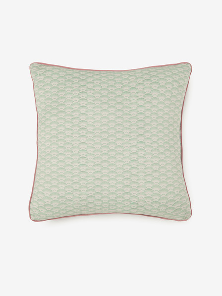 HIP 48 x 48 cm - Zeleno-ružičasti dvostrani jastuk s motivom HIP Romini