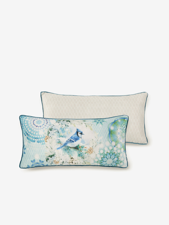 HIP 30 x 60 cm - Plavo krem ​​dvostrani jastuk s motivom HIP Camunda