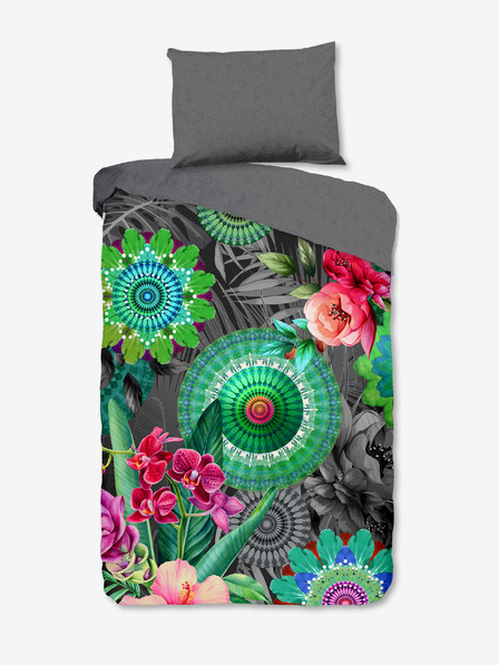 HIP Siva dvostrana plahta s uzorkom HIP Thirze 140 x 200 cm -